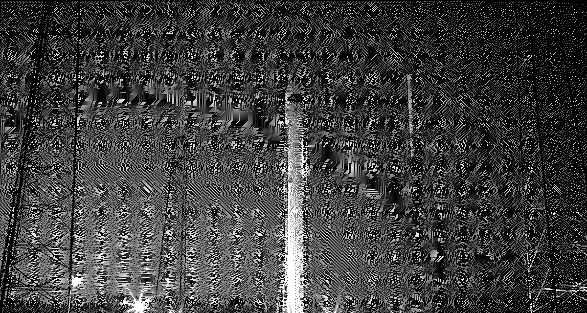 A rocket on its launch pad.
